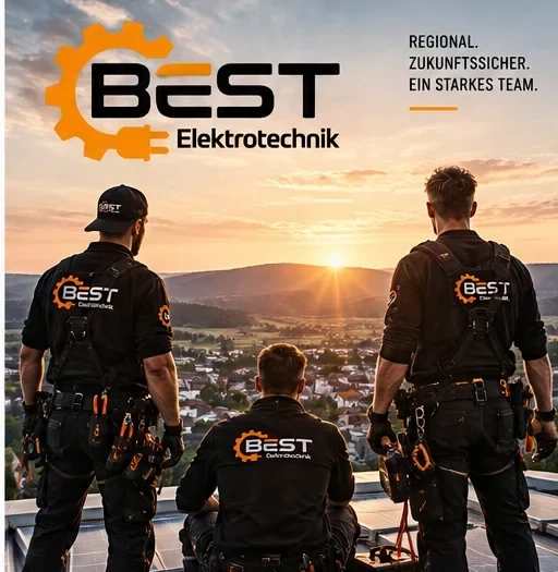 Gestaltetes BEST-Karrieremotiv Mehr als nur ein Job – Team bei Sonnenuntergang